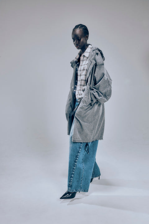 BALLOON TROUSERS DENIM