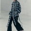 SHEER CHECK BLOUSE