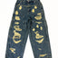 DISTRESSED PAINTER DENIM PANTS