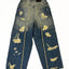 DISTRESSED PAINTER DENIM PANTS