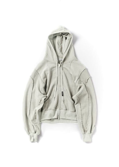 CUT OFF ZIP HOODIE