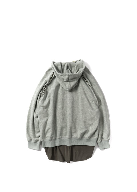 LAYERED ZIP HOODIE