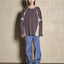 RIB PANELED L/S T-SHIRT