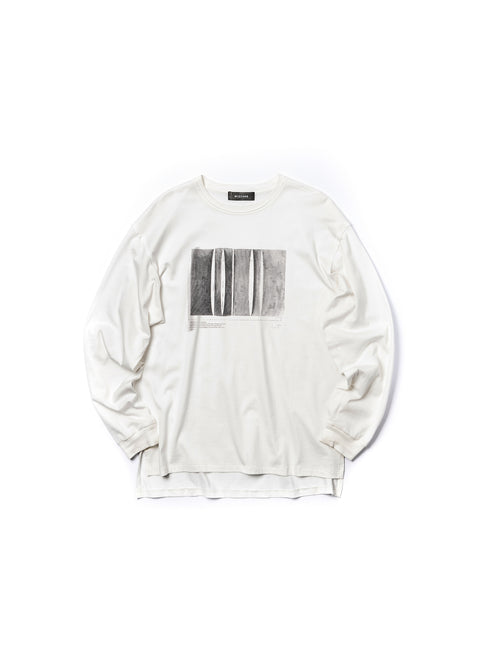 GRAPHIC LONG SLEEVE T-SHIRT "TORN PANEL"