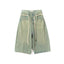 BLEACH DENIM BAGGY SHORTS