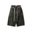 BLEACH DENIM BAGGY SHORTS