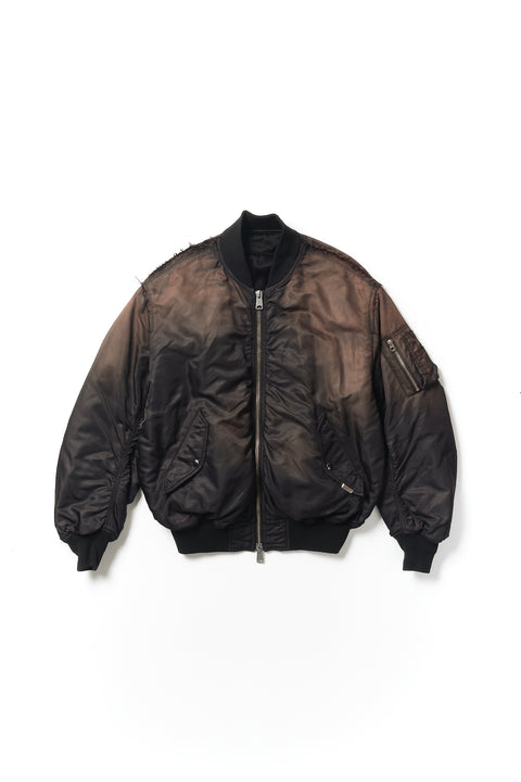 FRAYED REVERSIBLE BOMBER JACKET