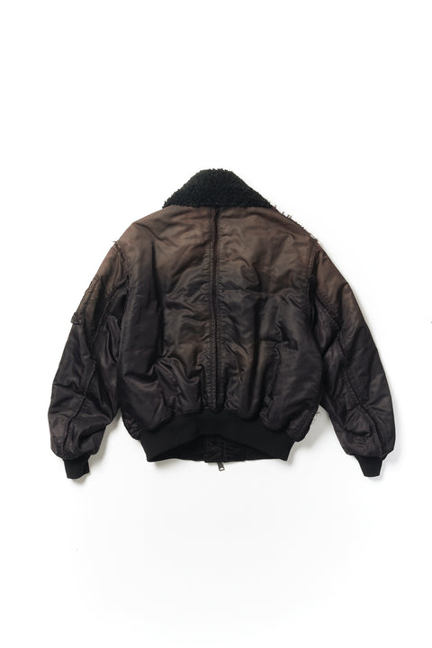FRAYED REVERSIBLE BOMBER JACKET