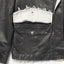 COATED FRAYED MILITARY JACKET