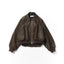 COATING COTTON WIDE SLEEVE BOMBER JACKET