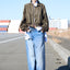 COATING COTTON WIDE SLEEVE BOMBER JACKET
