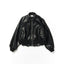 WIDE SLEEVE LEATHER BOMBER JACKET