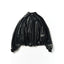 WIDE SLEEVE LEATHER BOMBER JACKET
