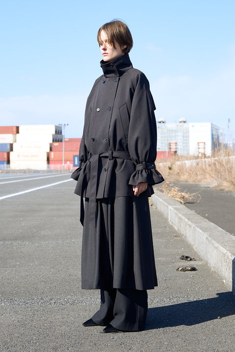 BLOUSING TRENCH COAT