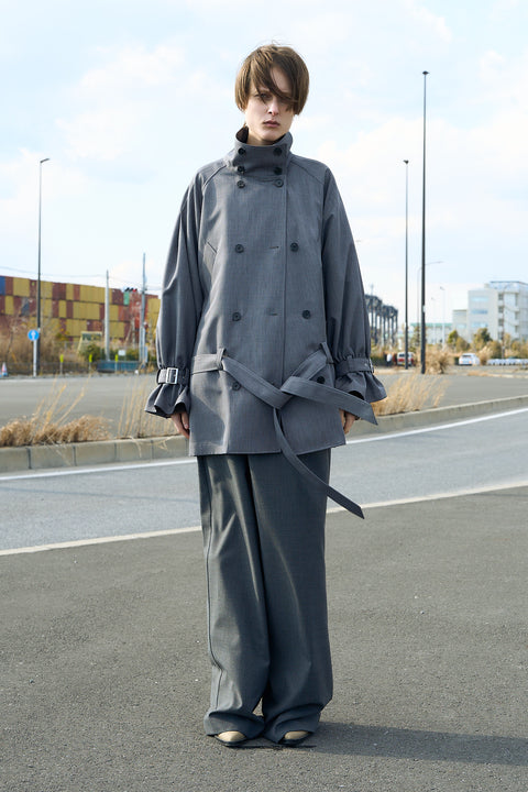 BLOUSING TRENCH COAT