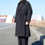FRAYED DETAIL DOUBLE COAT