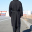 FRAYED DETAIL DOUBLE COAT