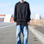 LAYERED ZIP SWEAT