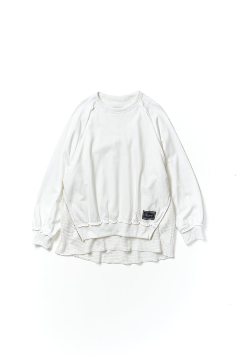 LAYERED ZIP SWEAT