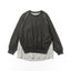 LAYERED ZIP SWEAT