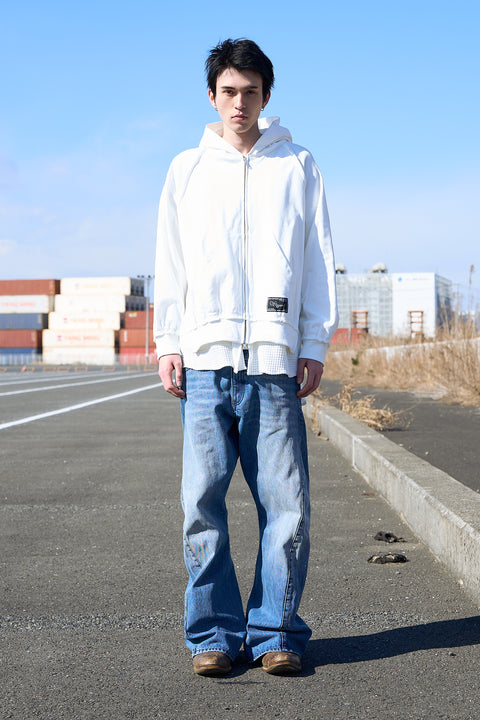 LAYERED ZIP HOODIE