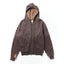 FADED DOUBLE FACE ZIP HOODIE