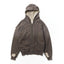 FADED DOUBLE FACE ZIP HOODIE