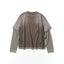 FADED TEE KNIT LAYER TOP