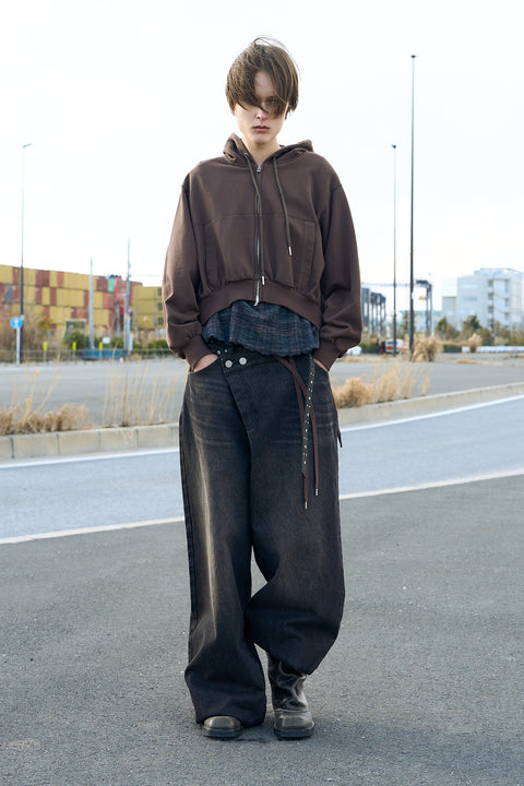 SHORT ZIP HOODIE