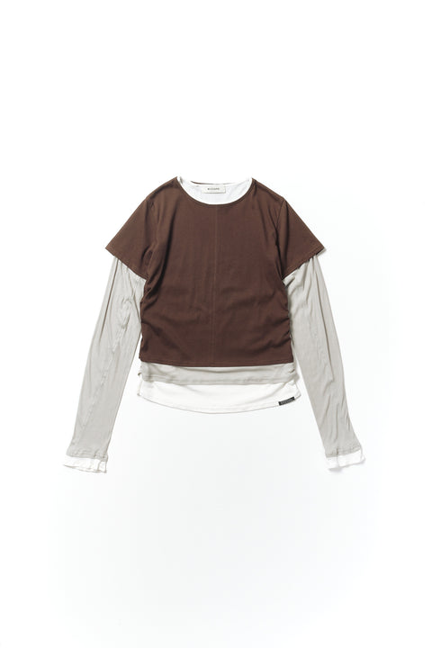 SIDE GATHER LAYERED CUTSEW