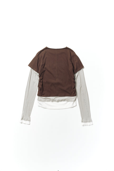 SIDE GATHER LAYERED CUTSEW