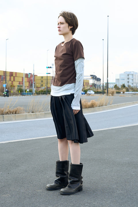 SIDE GATHER LAYERED CUTSEW