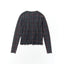 STRUCTURED PIN-TUCK TOP(CHECK)