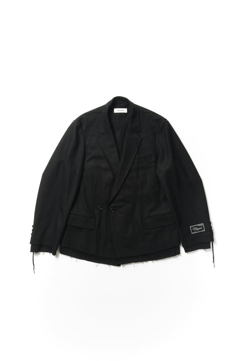 OVERLAP TAILORED WOOL JACKET