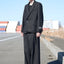 OVERLAP TAILORED WOOL JACKET