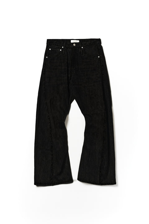 TWIST FLARE 3D DENIM PANTS