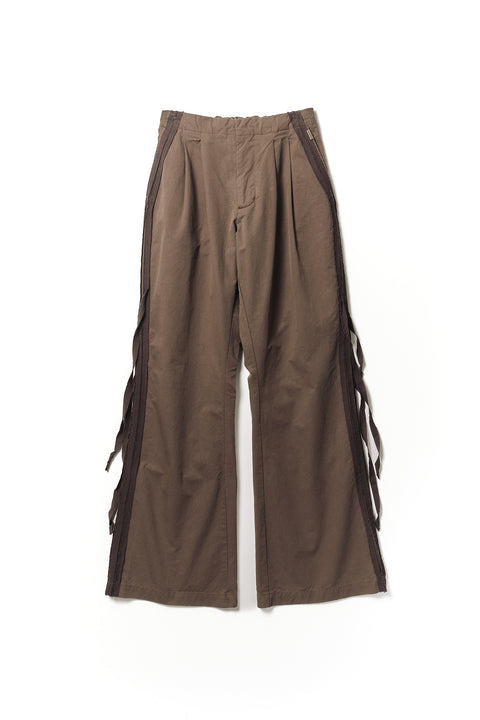 FRAYED TAPE PANTS