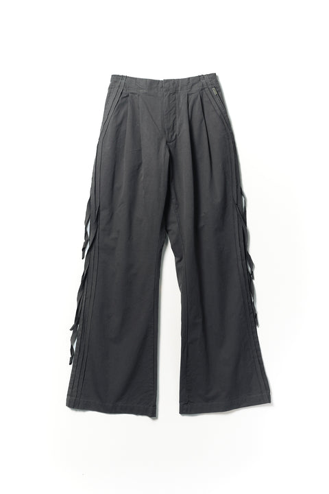 FRAYED TAPE PANTS