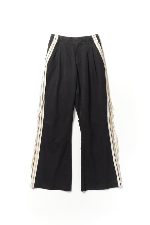 FRAYED TAPE PANTS