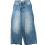 OVERLAP DENIM WIDE PANTS
