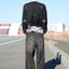 OVERLAP DENIM WIDE PANTS