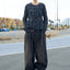OVERLAP DENIM WIDE PANTS
