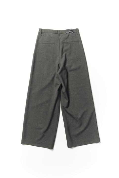 OVERLAP FRONT WOOL SLACKS