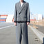 OVERLAP FRONT WOOL SLACKS