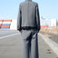 OVERLAP FRONT WOOL SLACKS