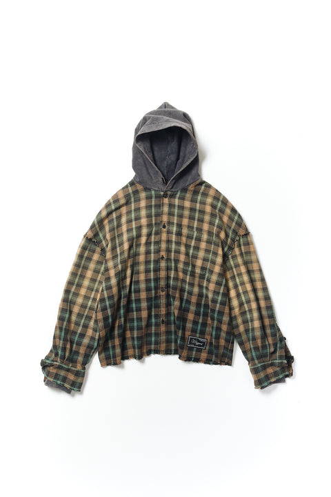 GRADATION DOCKING HOOD SHIRT