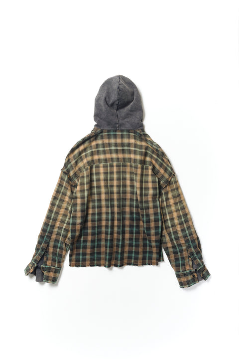 GRADATION DOCKING HOOD SHIRT