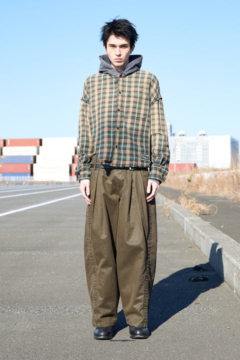 GRADATION DOCKING HOOD SHIRT