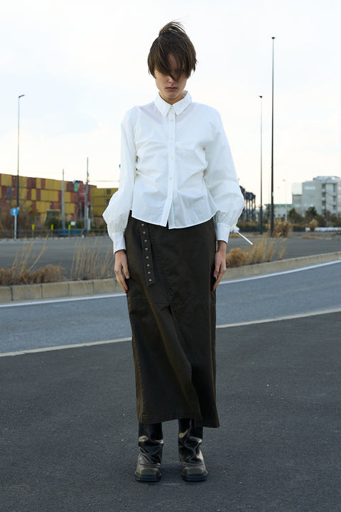 NARROW WRAP SKIRT