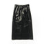 NARROW WRAP LEATHER SKIRT